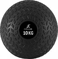Медбол, мяч набивной для кроссфита ProSource Tread Slam Ball 10kg (PS-2221-10kg-black), черный
