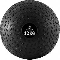 Медбол, мяч набивной для кроссфита ProSource Tread Slam Ball 12kg (PS-2221-12kg-black), черный