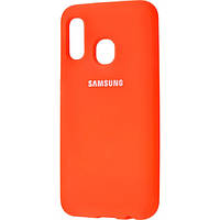 Silicone Cover Full Protective Samsung Galaxy A20/A30 (A205F/A305F) orange