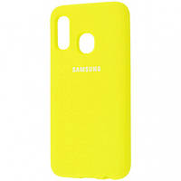 Silicone Cover Full Protective Samsung Galaxy A20/A30 (A205F/A305F) yellow