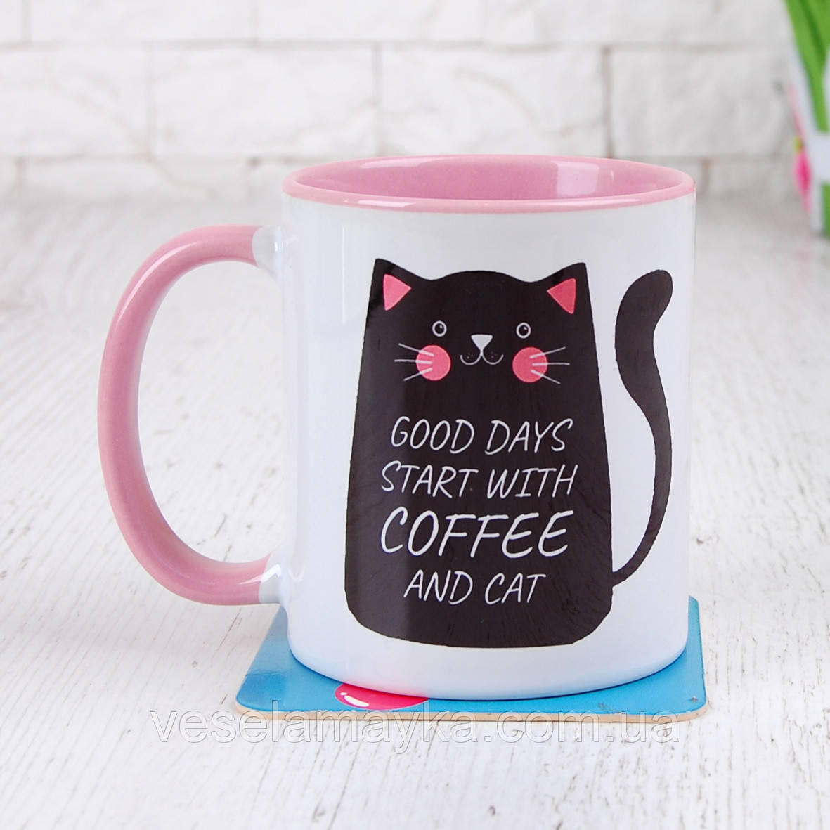 Чашка Coffee and cat (Кава та кіт), фото 1
