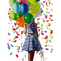 KH 4550 Грайливий настрій 2 Розпис по номерам на полотні 40х50см