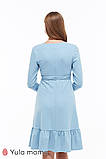 Вишукана сукня для вагітних та годування MICHELLE DR-39.091 блакитна, розмір 50, фото 5