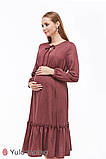 Сукня для вагітних і годування MONICE DR-39.061, бордовий меланж, фото 2