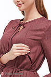 Сукня для вагітних і годування MONICE DR-39.061, бордовий меланж, фото 4