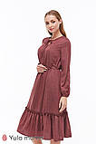 Сукня для вагітних і годування MONICE DR-39.061, бордовий меланж, фото 6