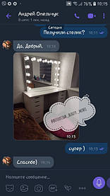 Шикарный столик с зеркалом без рамы 2