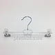 Пластикові вішаки для штанів і спідниць W-B30 прозорого кольору, довжина 300 мм, фото 4