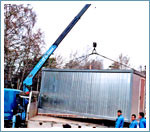 Перевезення вагончиків — Услуги для перевезення будівельних вагончиків