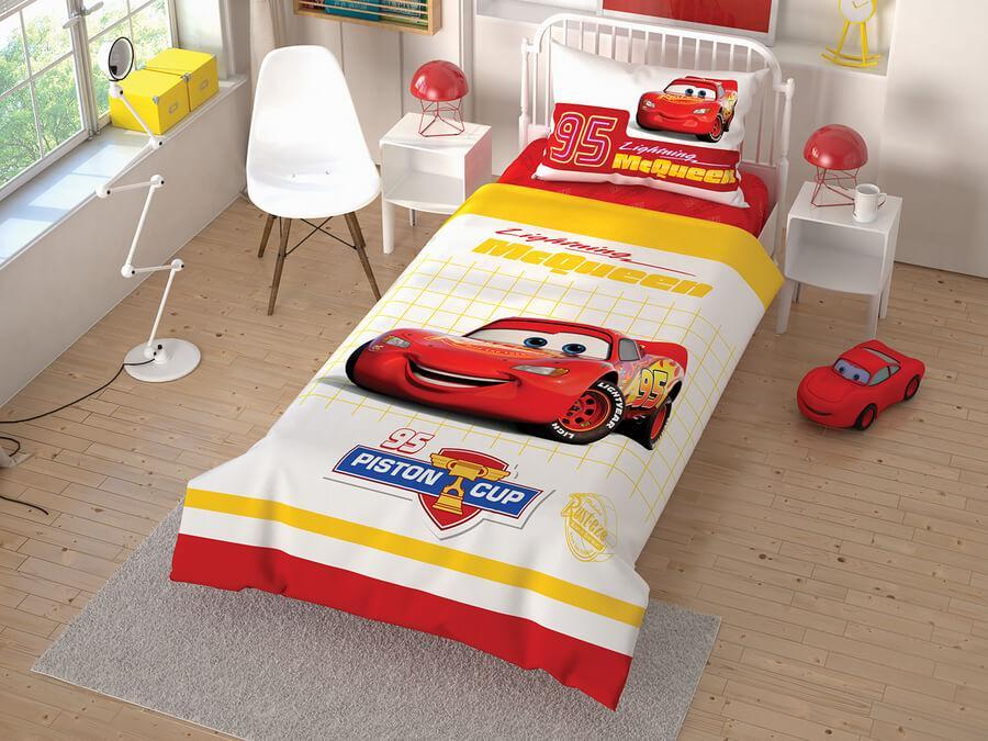 Дитяче Підліткова постільна білизна TAC Cars Cek Ранфорс