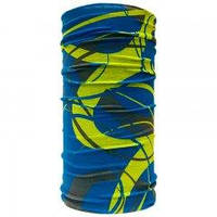 Шарф-труба для бега Fitletic Multi Scarf Headwear (FL-MSF-DNA04-blue/yellow), синий\желтый