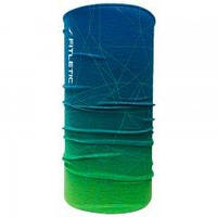 Шарф-труба для бега Fitletic Multi Scarf Headwear (FL-MSF-SPD06-blue/green), синий\салатовый