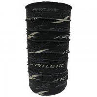 Шарф-труба для бега Fitletic Multi Scarf Headwear (FL-MSF-FIT01-black-logo), черный