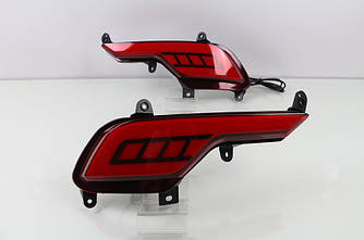 Діодні LED-вставки в бампер катафоти Hyundai Santa Fe 3 (2016+)