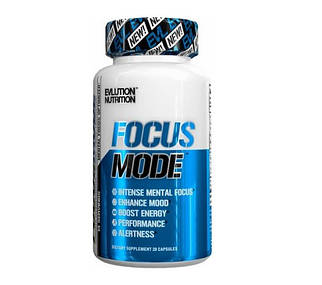 Енергетик стимулятор мозкової діяльності EVLution Nutrition Focus Mode 28 капс.