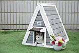Дерев'яна будка "ВігВам" для кішки, фото 2