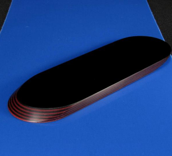 Накладки для рукоятки ножа Мікарта № 92040 Колір: чорно-бордові 6,2х80х130 мм