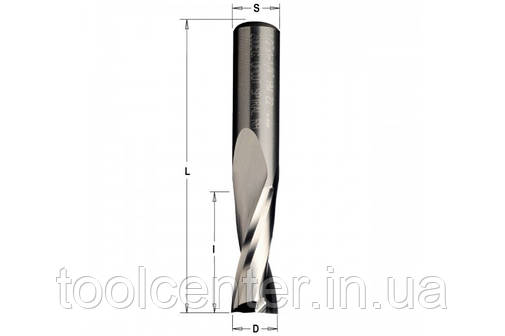 Фреза спіральна HW: D=4 I=15 L=50 S=4 Z=2, фото 2