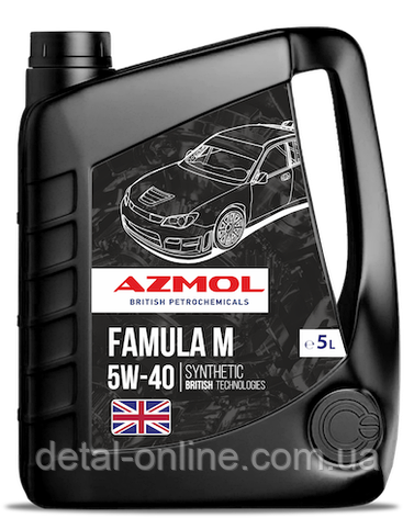 Моторна олива AZMOL Famula M 5W-40 5 л, фото 1