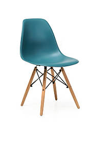 Стілець кухонний на дерев'яному каркасі EAMES CHAIR M-05 тіффані Vetro Mebel