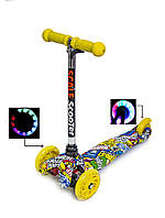 Дитячий самокат Міні Мікро Best Scooter з малюнком Hot Wheels!