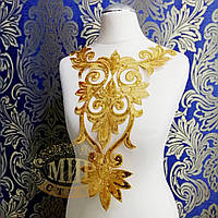 Термоклейовий декор, колір Gold, розмір 40х25 см, 1 шт.