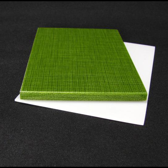 Накладки Мікарта для рукоятки ножа № 92190 Колір: зелений з тканинної текстурою 6,2х80х130 мм