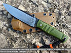 Накладки Мікарта для рукоятки ножа № 92190 Колір: зелений з тканинної текстурою 6,2х80х130 мм, фото 3