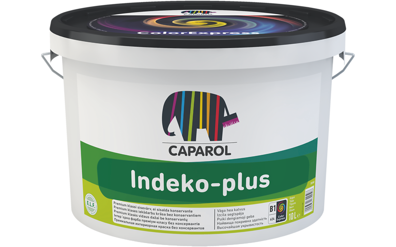 Фарба високоукривиста CAPAROL INDEKO-PLUS для стель, B1-біла, 10л