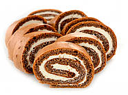 Рулет шоколадний з сирною начинкою тм "VELN"/"ВЕЛН", без цукру, без борошна, 140г, фото 2