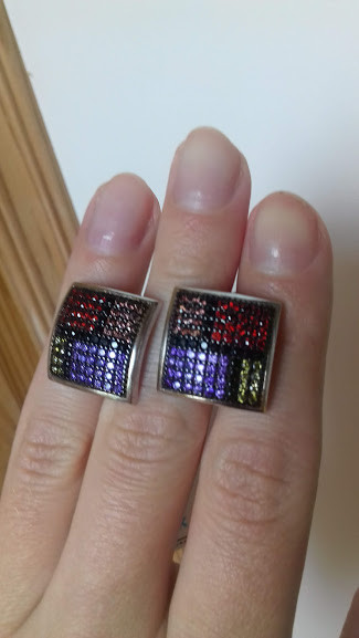 Шикарні срібні сережки Фешн, фото 1