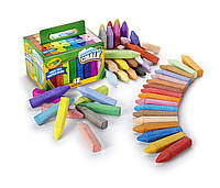 Крейда для малювання Crayola Washable Sidewalk Chalk на асвальті, мольберті, дошці 48 штук (512048)