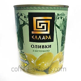 Оливки з кісточкою "Елада" (colossal калібр 121-140) 850 гр