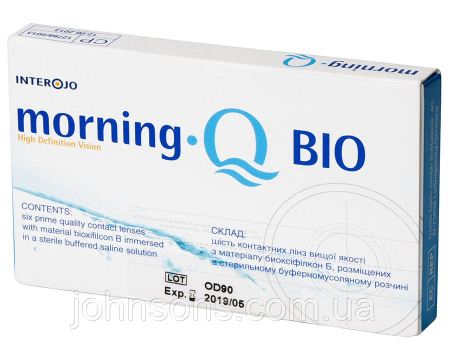 Morning Q BIO 6 лінз або 3+3 | Контактні лінзи Морнінг | Лінзи на місяць Morning Q BIO, фото 1
