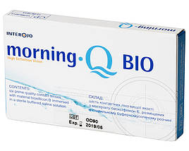 Контактні лінзи Morning Q BIO 1уп (6шт), Контактні лінзи Морнінг, Лінзи на місяць Morning Q BIO