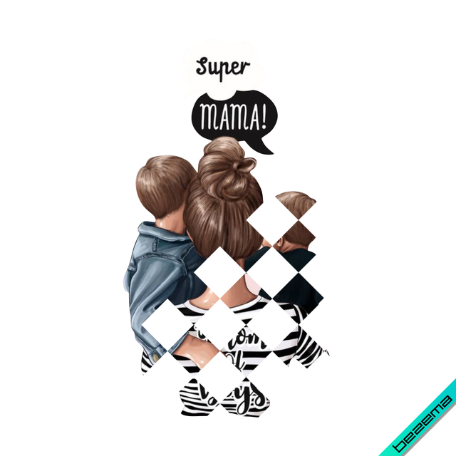 Термоперевод на портфелі Super mama [Свій розмір і матеріали в асортименті]