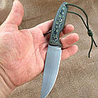 Накладки для рукоятки ножа Мікарта № 92650 Анаконда Колір: чорно-зелена 6,2х80х130 мм, фото 3