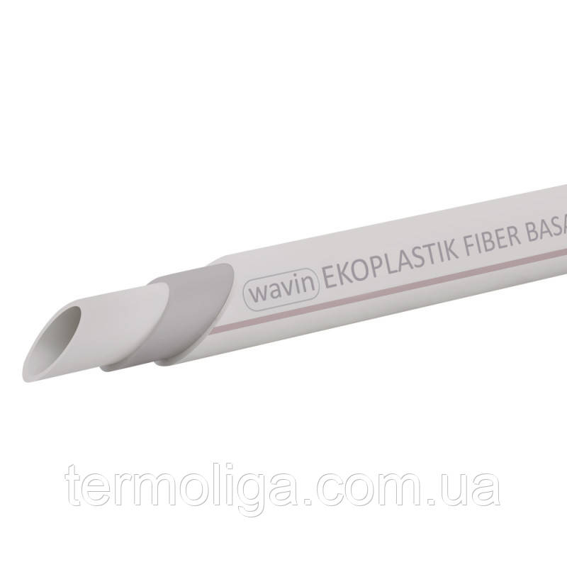 Труба армована з PPR Fiber Basalt Plus Ekoplastik 32х3,2 PN20, фото 1
