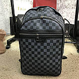 Рюкзак портфель ручний поклаж LV Louis Vuitton люкс Луї Вітон Black, фото 3