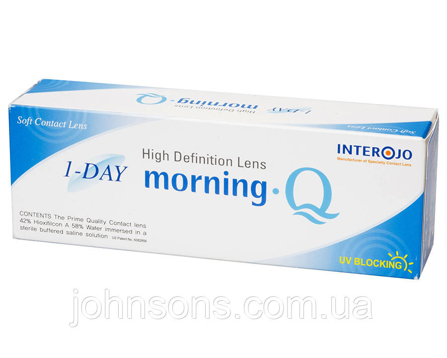 Одноденні Контактні лінзи 1-DAY Morning Q 1уп (30 шт.), Лінзи одноденні контактні Interojo Morning Q 1-DAY, Морнінг 1 day