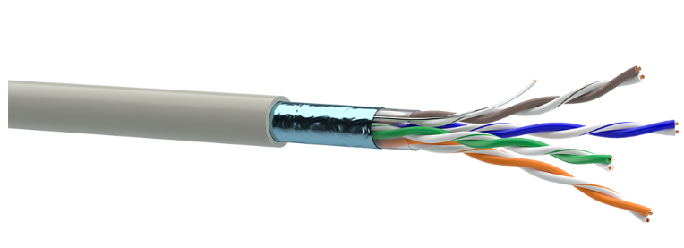 LAN кабель КПВЭ-ВП (200) 4*2*0,51 (F/UTP-cat.5E), Одескабель