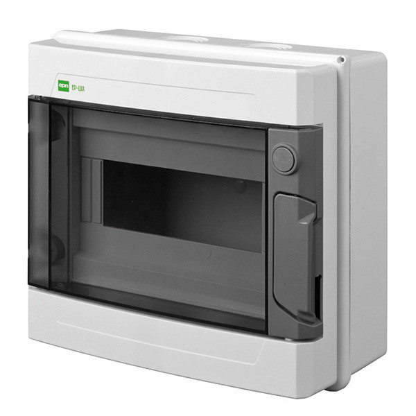 Накладний розподільний щит EP-LUX Plus, IP65 8 модулів (PE+N), фото 1