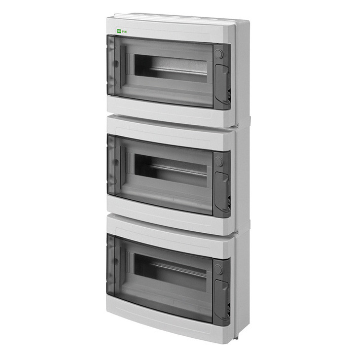Накладний розподільний щит EP-LUX Plus, IP65 36 модулів (3x12) (PE+N), фото 1