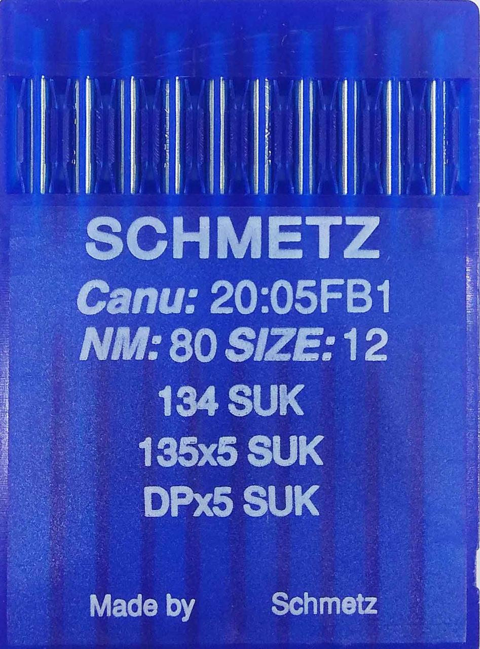 Голки Schmetz DPx5, SUK №80 для промислових швейних машин
