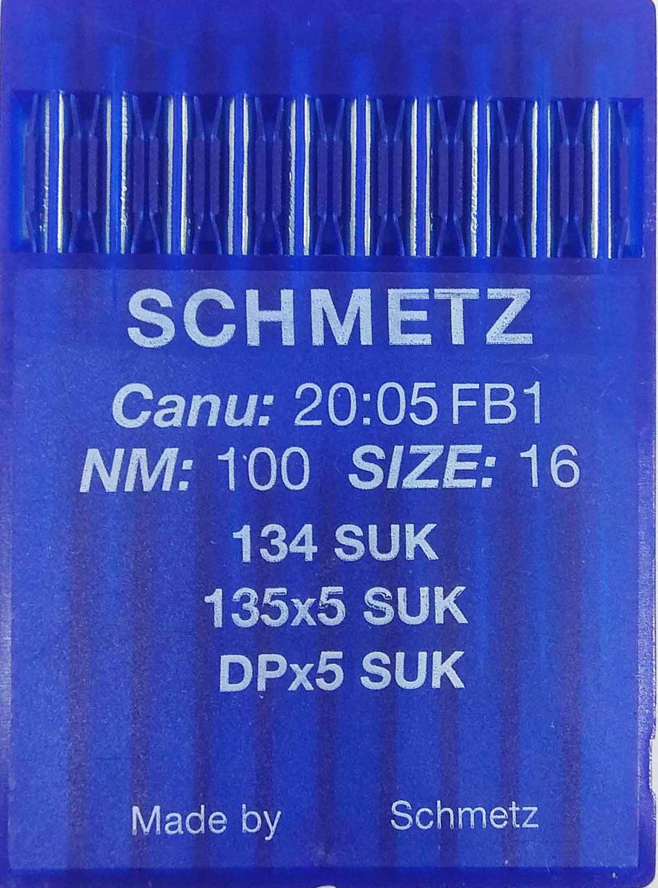 Голки Schmetz DPx5, SUK №100 для промислових швейних машин