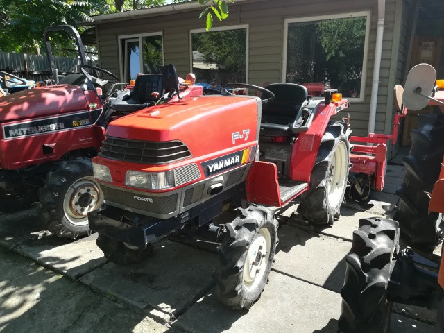 Японський міні-трактор Yanmar F7 з грунтофрезою Б/У, фото 1
