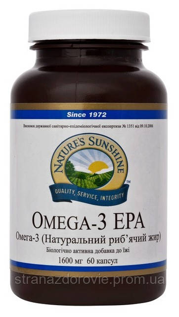 Омега 3 EPA поліненасичені жирні кислоти омега-3) - 60 кап - NSP, США