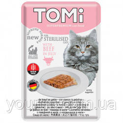 TOMi Sterilised Beef in Jelly ТОМІ СТЕРИЛАЙЗИД ЯЛОВИЧИНА В ЖЕЛЕ , 85 гр, фото 1