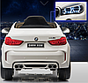 Дитячий електромобіль БМВ Х6 BMW X6 білий (чорний, червоний). JJ2199EBR-1. Колеса EVA, шкір. сидіння, світло, USB., фото 7