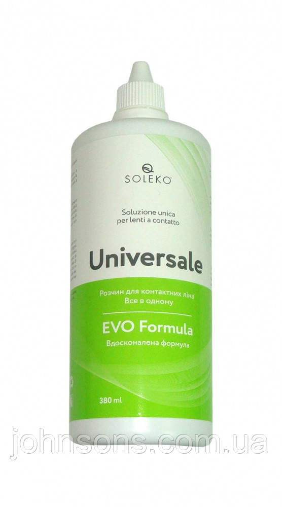 Universale Soleco 120мл без контейнера | Розчин для контактних лінз | Очишуючий розчин для контактних лінз, фото 1